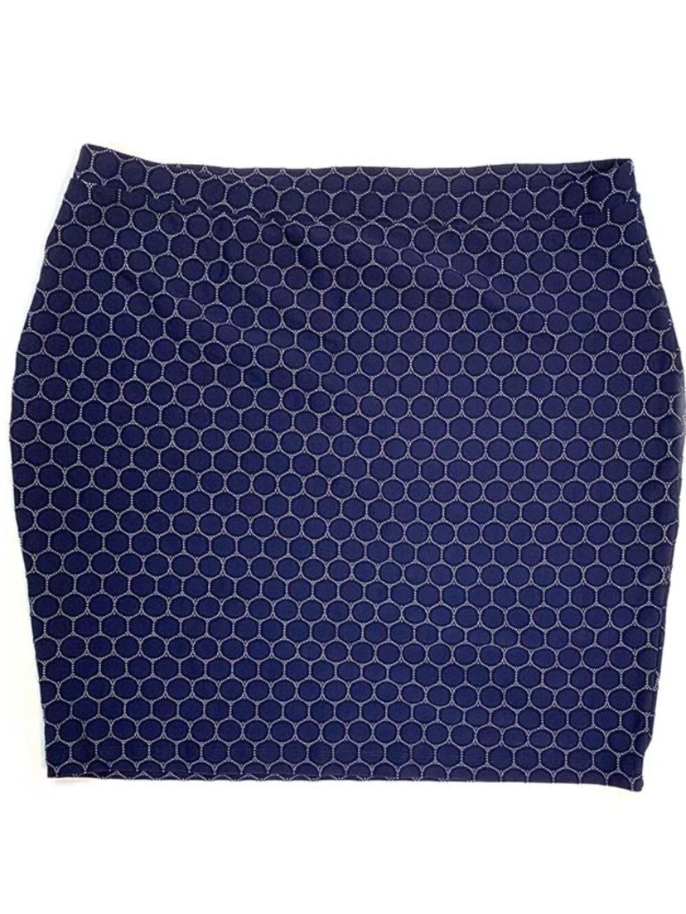 Elastic Waist Stretch Jacquard Skirt